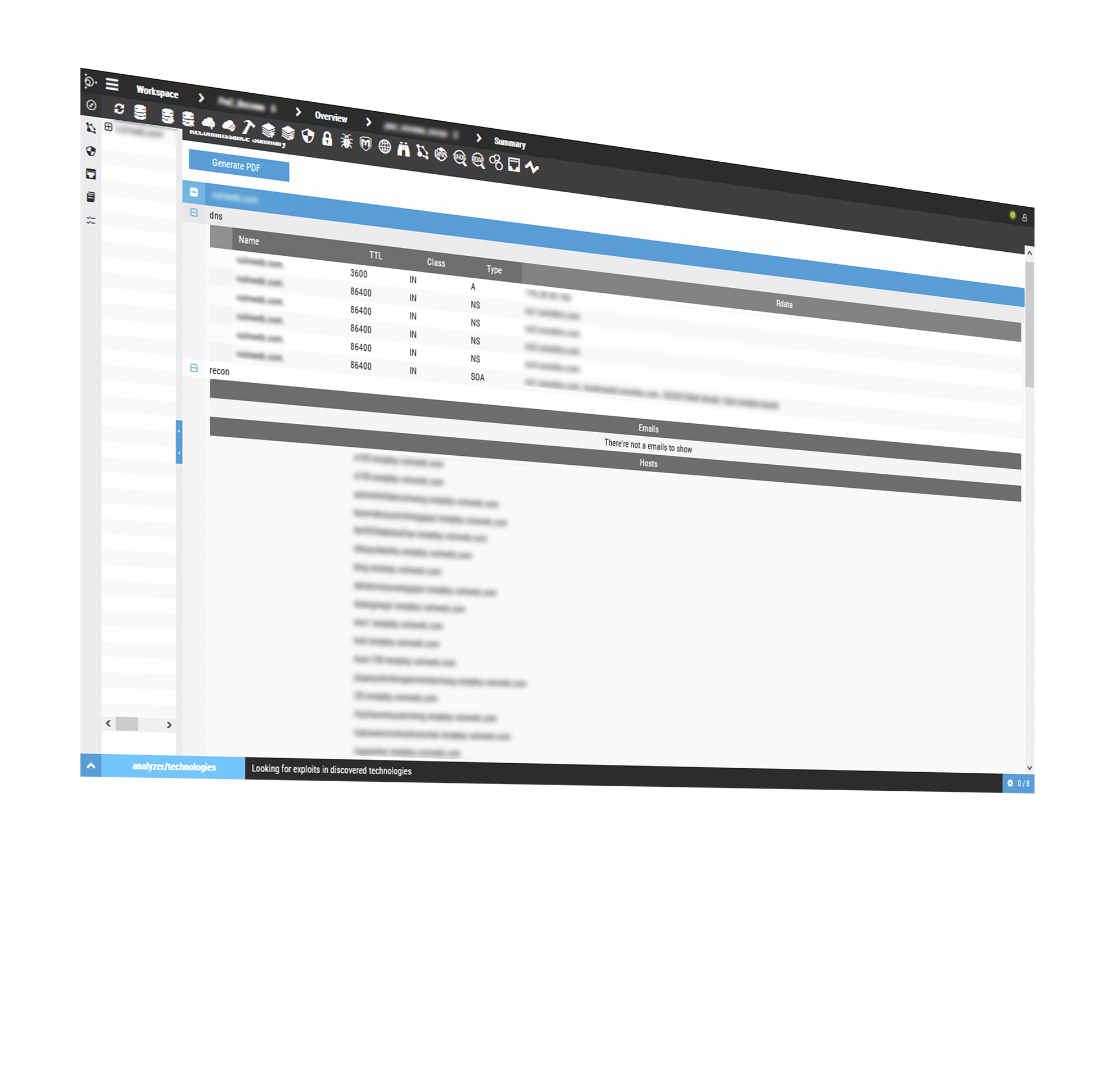 plataforma de analisis de vulnerabilidades con un modulo de reconocimiento 100% pasivo